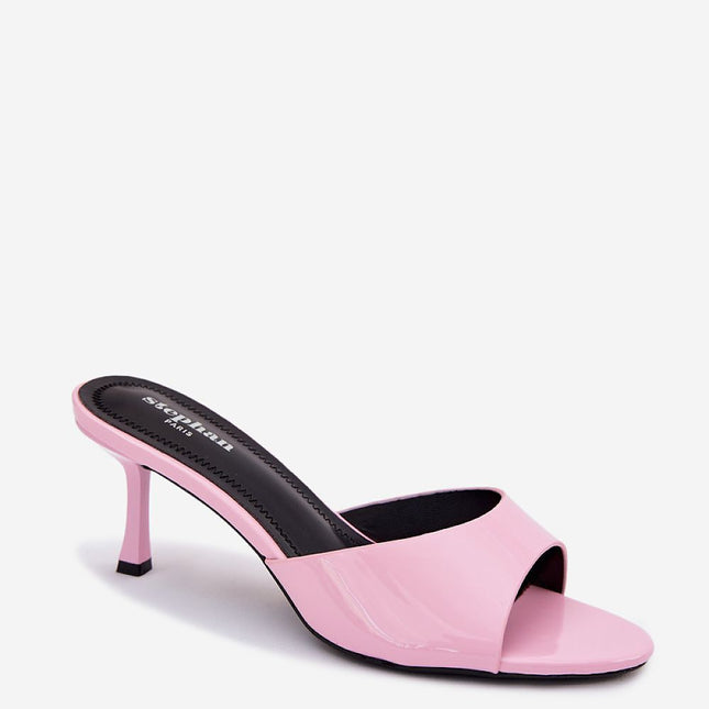 Step in Style Women's Heeled Sandals with Comfortable Cushioned Footbe