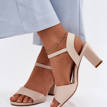 Step in Style Women's Heel Sandals - Comfortable & Elegant Design