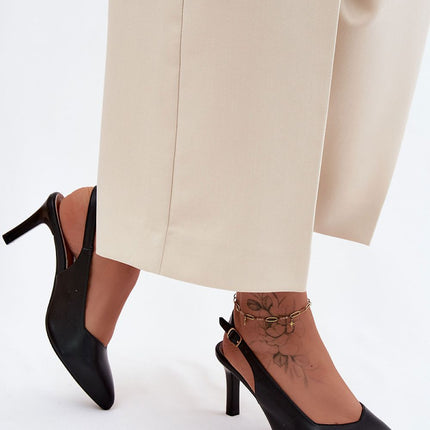 Step in Style Women's Heel Sandals - Comfortable & Elegant Design