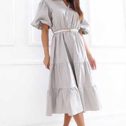 Italy Moda Elegant Daydress with Pockets and Lightweight Fabric