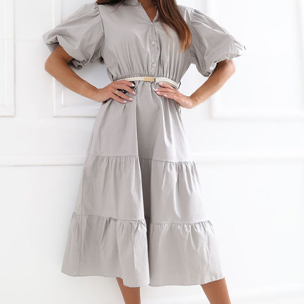 Italy Moda Elegant Daydress with Pockets and Lightweight Fabric