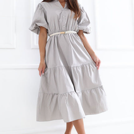 Italy Moda Elegant Daydress with Pockets and Lightweight Fabric