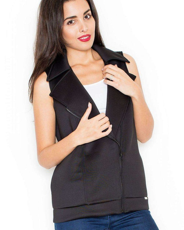 Sporty Zipped Gilet by Katrus - Combine Style with Practicality