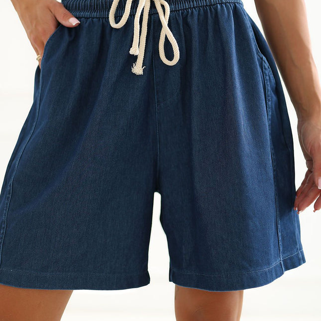 Italy Moda Professional Tailored Shorts with Pockets and Stretch Fabri