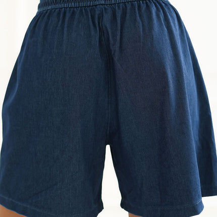 Italy Moda Professional Tailored Shorts with Pockets and Stretch Fabri