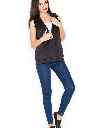 Sporty Zipped Gilet by Katrus - Combine Style with Practicality