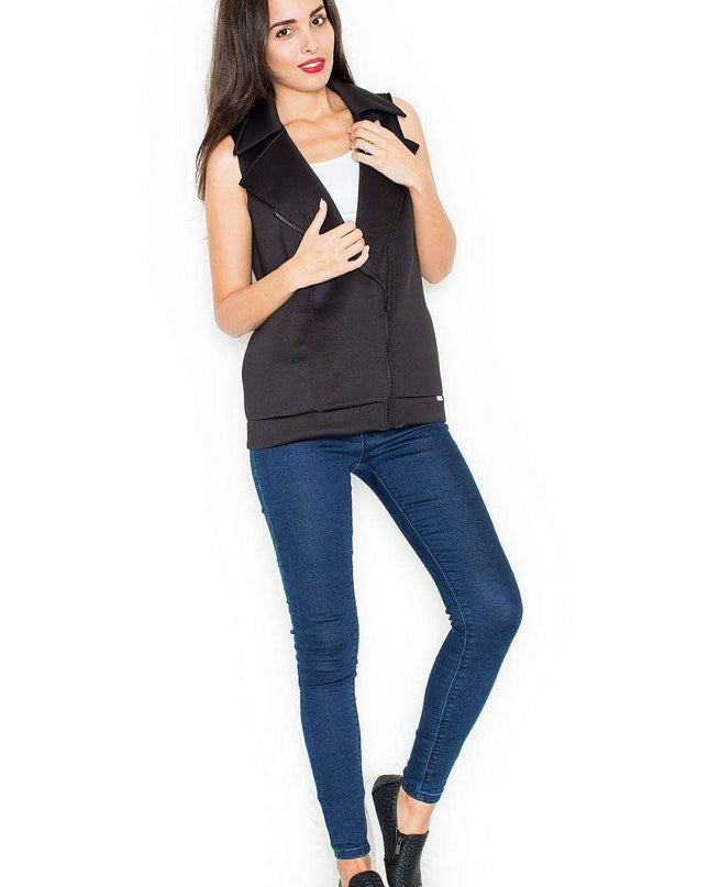 Sporty Zipped Gilet by Katrus - Combine Style with Practicality