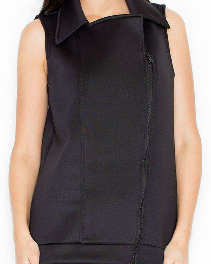 Sporty Zipped Gilet by Katrus - Combine Style with Practicality