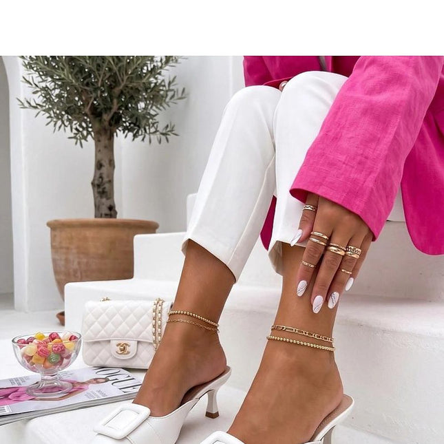 Solea Heeled Sandals with Cushioned Insole and Elegant Design