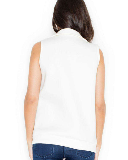 Chic Sporty Sleeveless Gilet with Classic Lapel - Katrus Vest