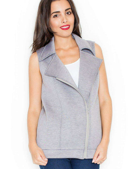 Katrus Elegant Zip-Up Vest: A Timeless Addition to Your Fashion Collection
