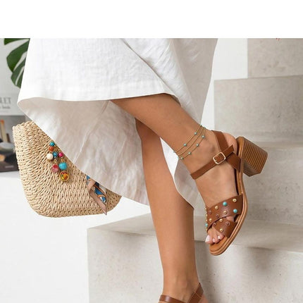 Solea Professional Heel Sandals - Comfortable Cushioned Footbed, Styli