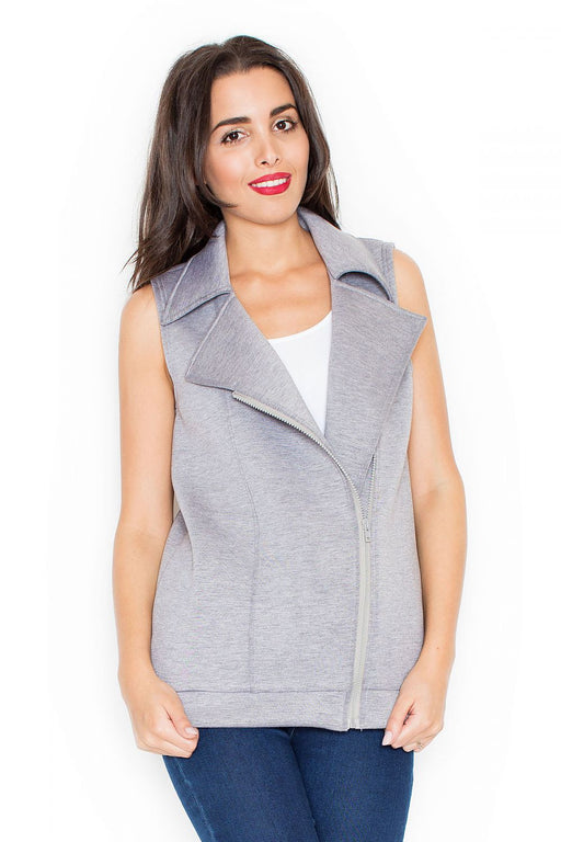 Sophisticated Zippered Vest for Versatile Style by Katrus