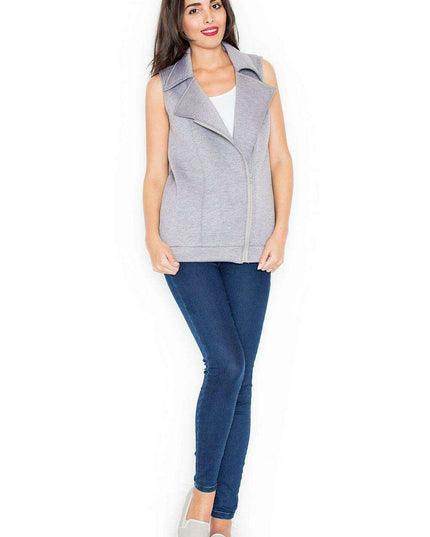 Katrus Elegant Zip-Up Vest: A Timeless Addition to Your Fashion Collection