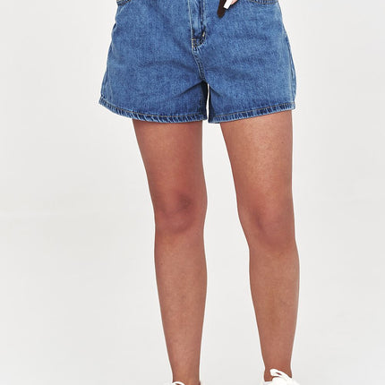 Makadamia Women's Denim Shorts with Stretch Fabric and Classic Fit