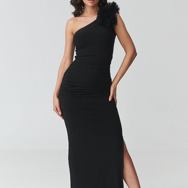 Makadamia Elegant Long Dress with Pockets and Adjustable Straps