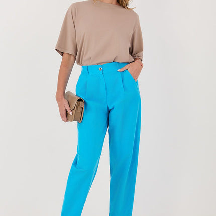 Rue Paris Women's Professional Corduroy Trousers with Stretch Fit