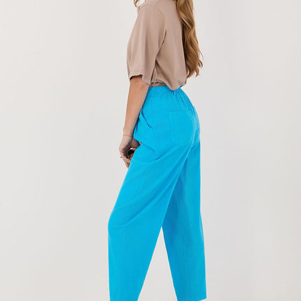 Rue Paris Women's Professional Corduroy Trousers with Stretch Fit