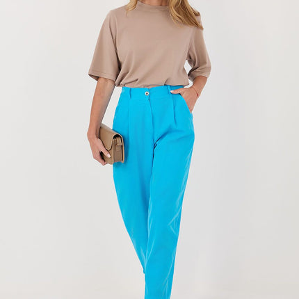 Rue Paris Women's Professional Corduroy Trousers with Stretch Fit