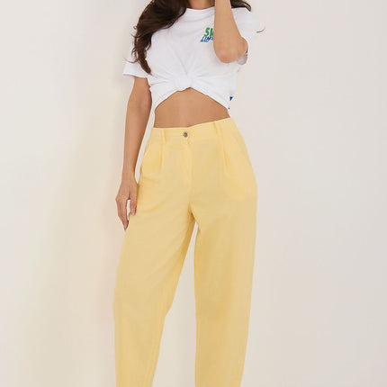 Rue Paris Women's Professional Corduroy Trousers with Stretch Fit