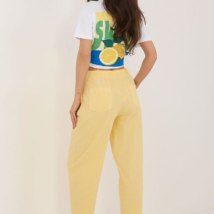 Rue Paris Women's Professional Corduroy Trousers with Stretch Fit