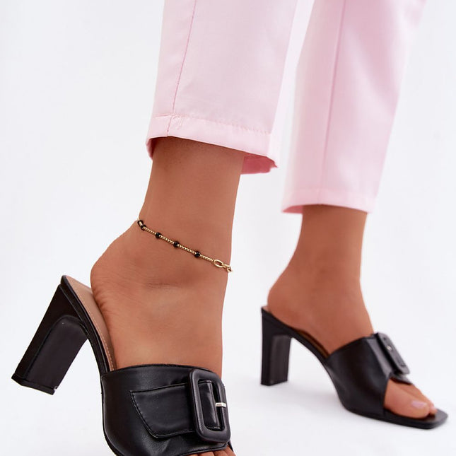Step in Style Women's Heeled Sandals with Cushioned Footbed & Adjustab