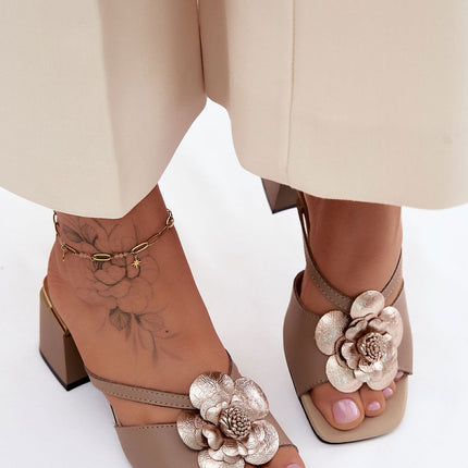 Step in Style Women's Heeled Sandals with Cushioned Footbed & Adjustab