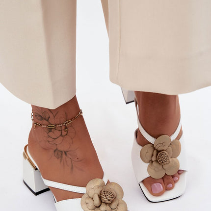 Step in Style Women's Heeled Sandals with Cushioned Footbed & Adjustab