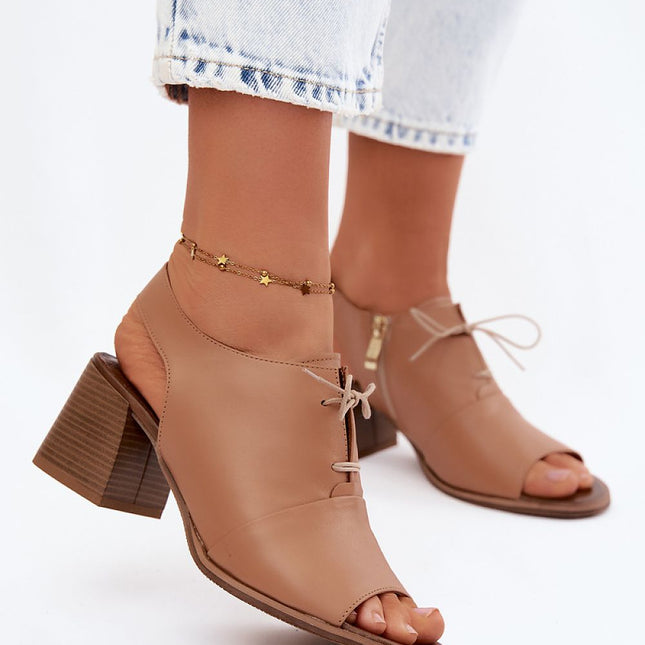 Step in Style Elegant Heel Sandals with Cushioned Footbed and Adjustab