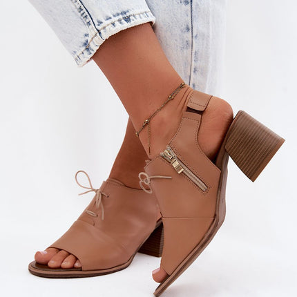 Step in Style Elegant Heel Sandals with Cushioned Footbed and Adjustab
