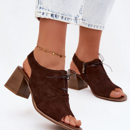 Step in Style Elegant Heel Sandals with Cushioned Footbed and Adjustab