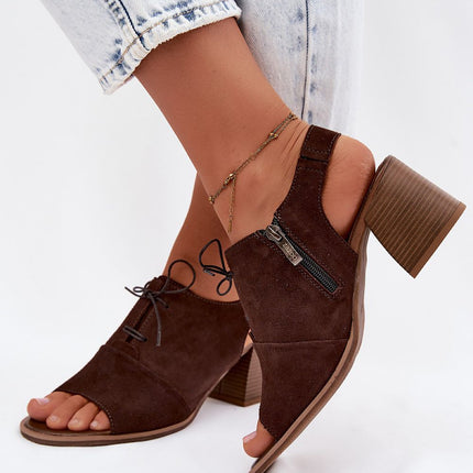 Step in Style Elegant Heel Sandals with Cushioned Footbed and Adjustab