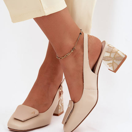 Step in Style Women's Block Heel Pumps - Comfortable & Versatile Desig