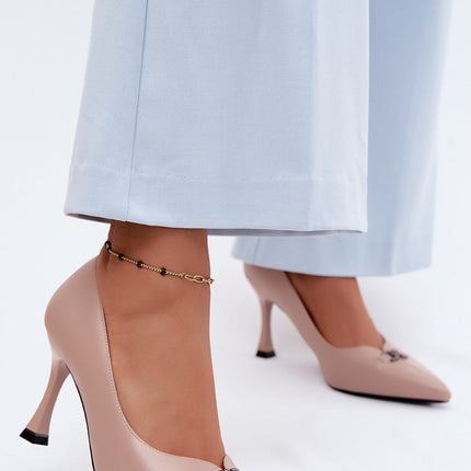 Step in Style Elegant High Heels with Cushioned Insole and Sleek Desig