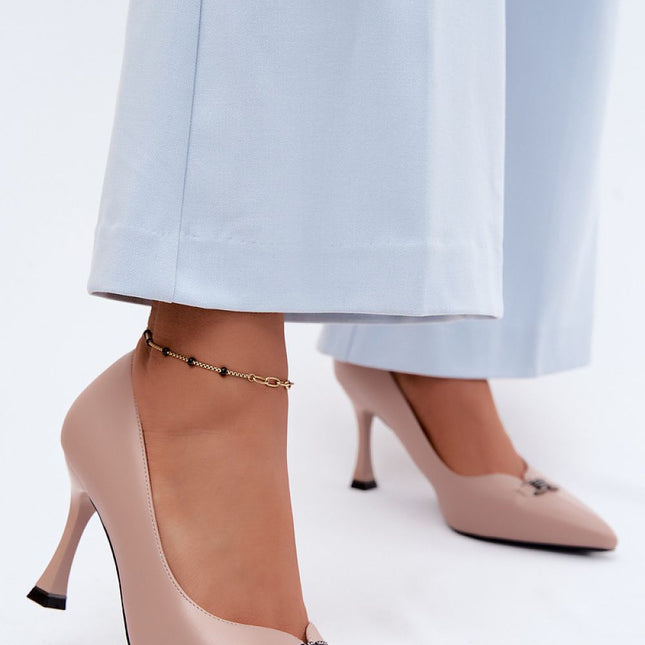 Step in Style Elegant High Heels with Cushioned Insole and Sleek Desig