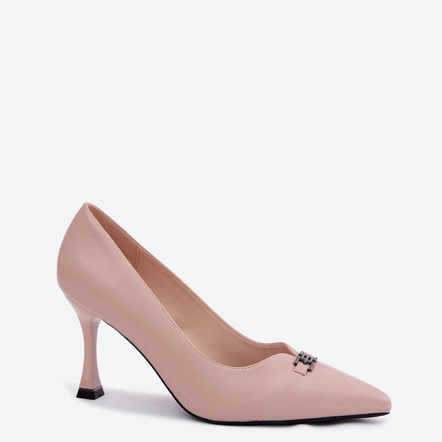 Step in Style Elegant High Heels with Cushioned Insole and Sleek Desig