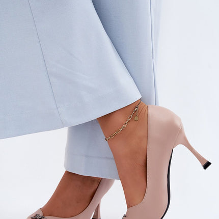 Step in Style Elegant High Heels with Cushioned Insole and Sleek Desig