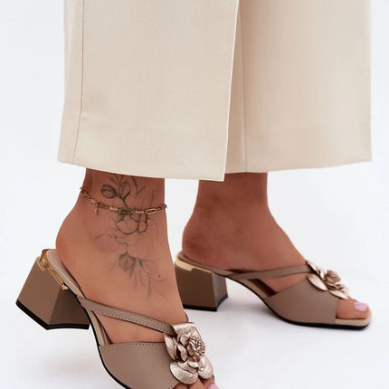 Step in Style Women's Heeled Sandals with Cushioned Footbed & Adjustab