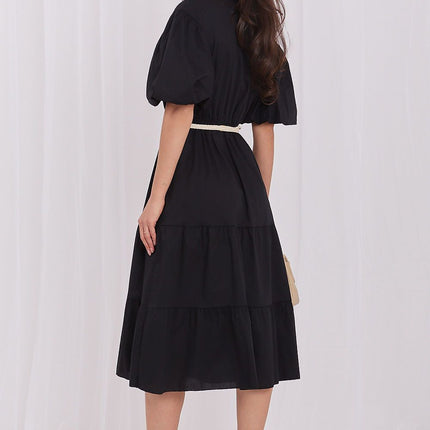 Italy Moda Elegant Daydress with Pockets and Lightweight Fabric