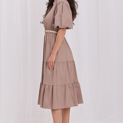 Italy Moda Elegant Daydress with Pockets and Lightweight Fabric