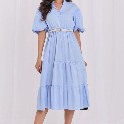 Italy Moda Elegant Daydress with Pockets and Lightweight Fabric