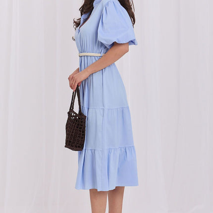 Italy Moda Elegant Daydress with Pockets and Lightweight Fabric