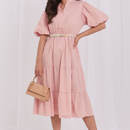 Italy Moda Elegant Daydress with Pockets and Lightweight Fabric