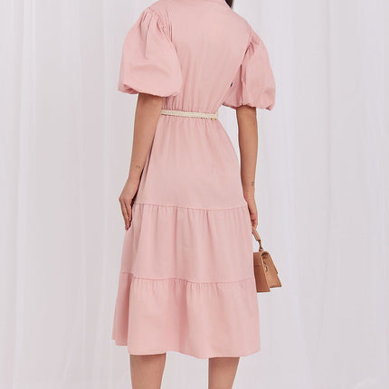 Italy Moda Elegant Daydress with Pockets and Lightweight Fabric