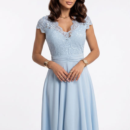 Numoco Elegant Evening Dress with A-line Silhouette and Sleeveless Des