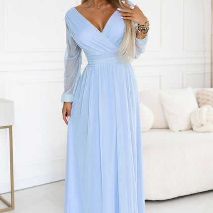 Numoco Elegant Long Dress with Sleeveless Design and Flattering Fit