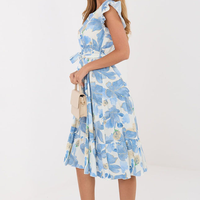 Italy Moda Elegant Daydress with Pockets and Breathable Fabric