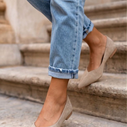 Step in Style Professional Ballet Flats with Cushioned Insole & Flexib
