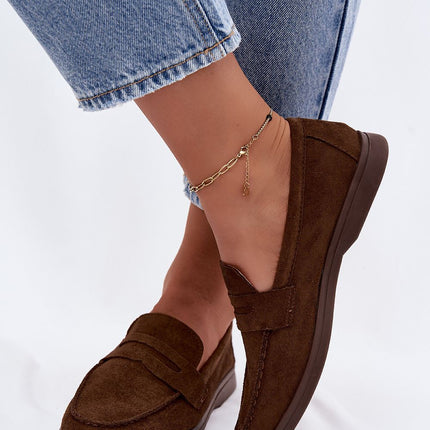 Womens Moccasins Made Of Soft Eco Suede With Classic Cut For Everyday Wear - Très Elite