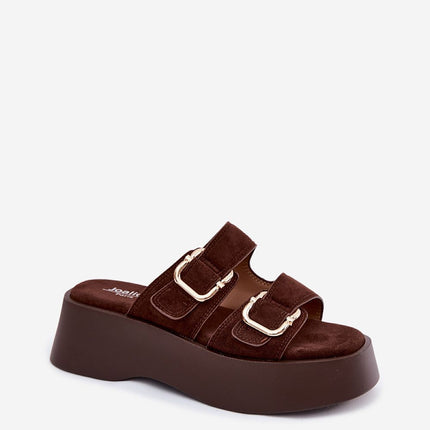 Step in Style Women's Platform Sandals with Cushioned Footbed and Adju